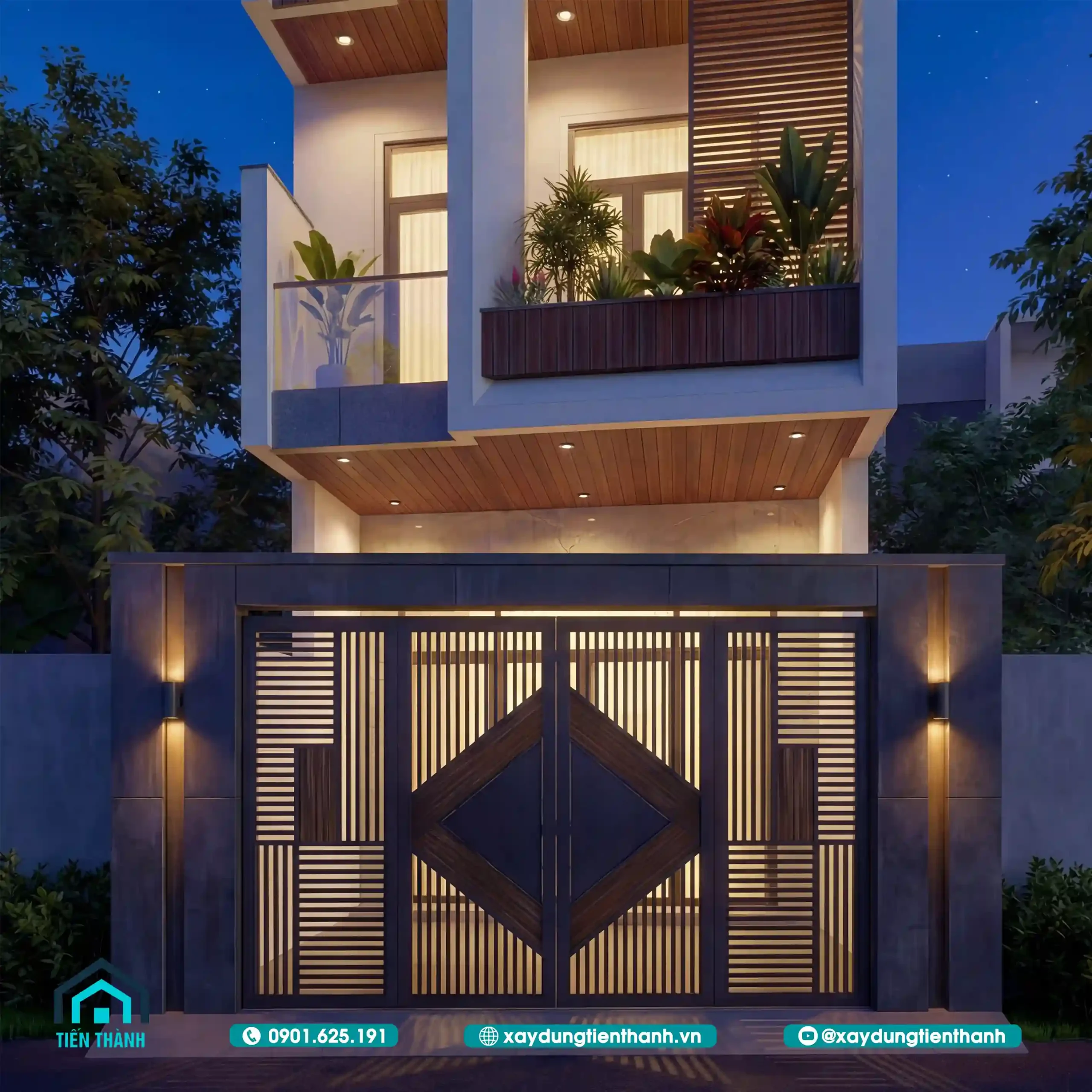 Mẫu Nhà 3 Tầng 4 Phòng Ngủ 5x20 Hiện Đại Hoàn Hảo nha 3 tang 4 phong ngu 5x20 14 scaled - Mẫu Nhà 3 Tầng 4 Phòng Ngủ 5x20 Hiện Đại Hoàn Hảo