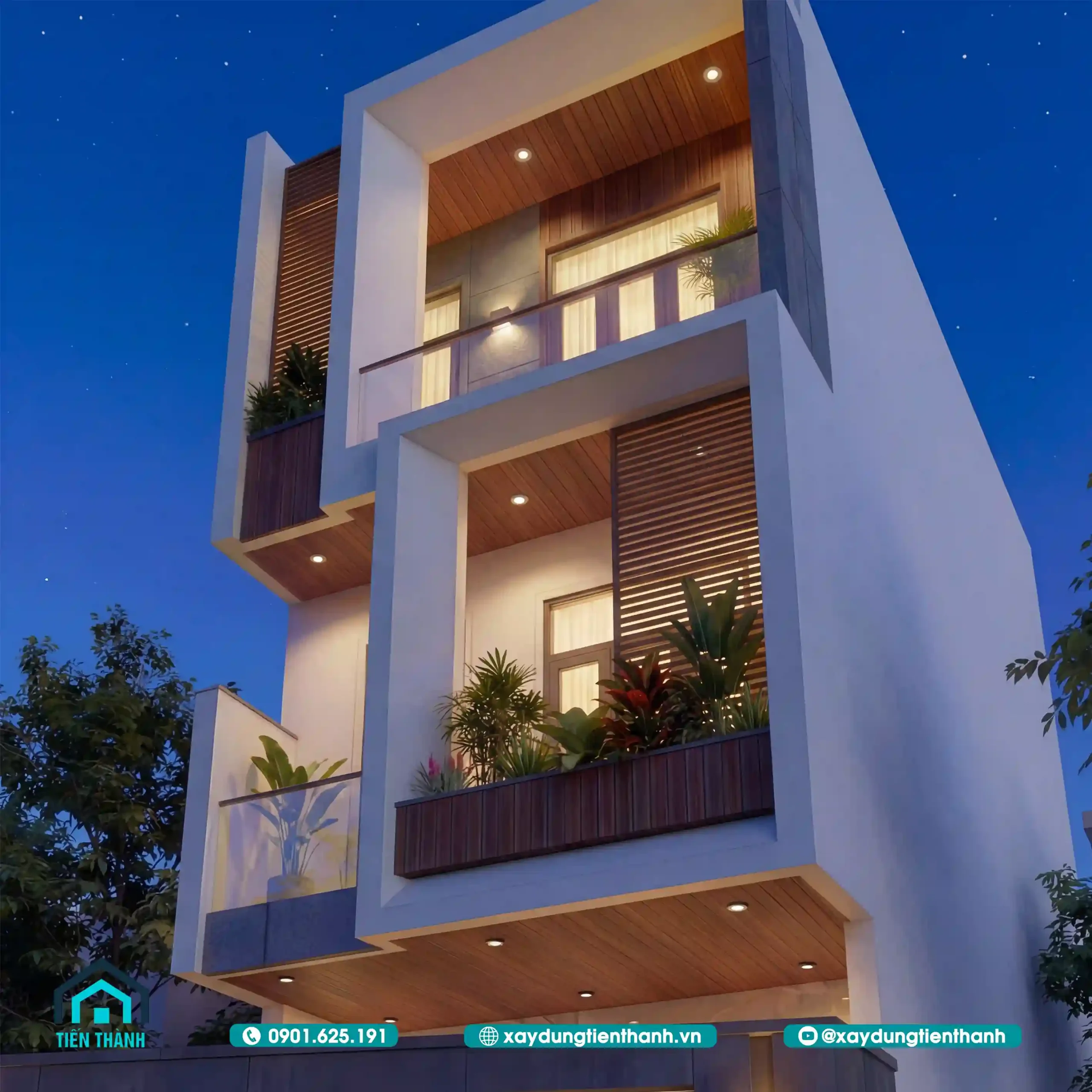 Mẫu Nhà 3 Tầng 4 Phòng Ngủ 5x20 Hiện Đại Hoàn Hảo nha 3 tang 4 phong ngu 5x20 15 scaled - Mẫu Nhà 3 Tầng 4 Phòng Ngủ 5x20 Hiện Đại Hoàn Hảo