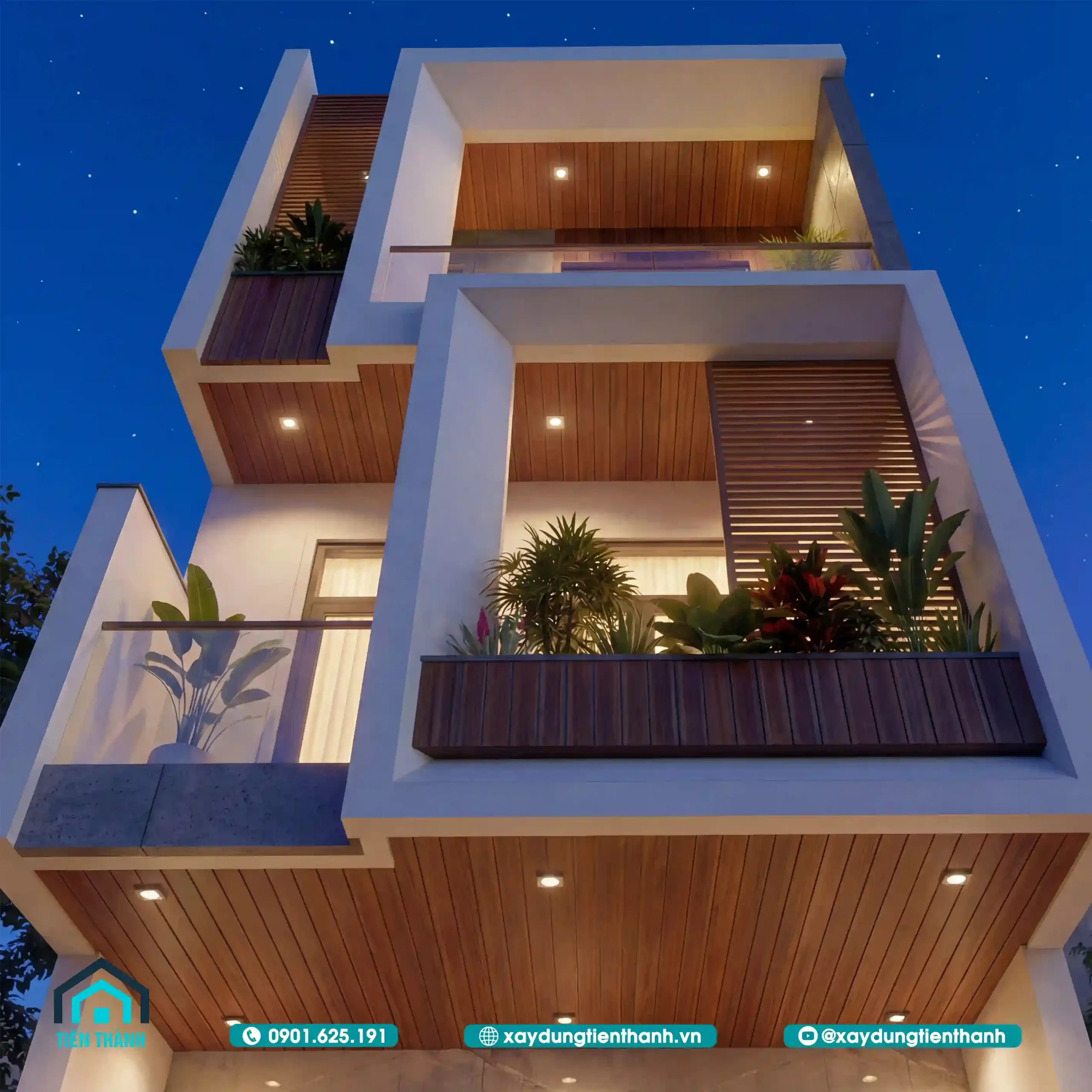 Mẫu Nhà 3 Tầng 4 Phòng Ngủ 5x20 Hiện Đại Hoàn Hảo nha 3 tang 4 phong ngu 5x20 16 scaled - Mẫu Nhà 3 Tầng 4 Phòng Ngủ 5x20 Hiện Đại Hoàn Hảo