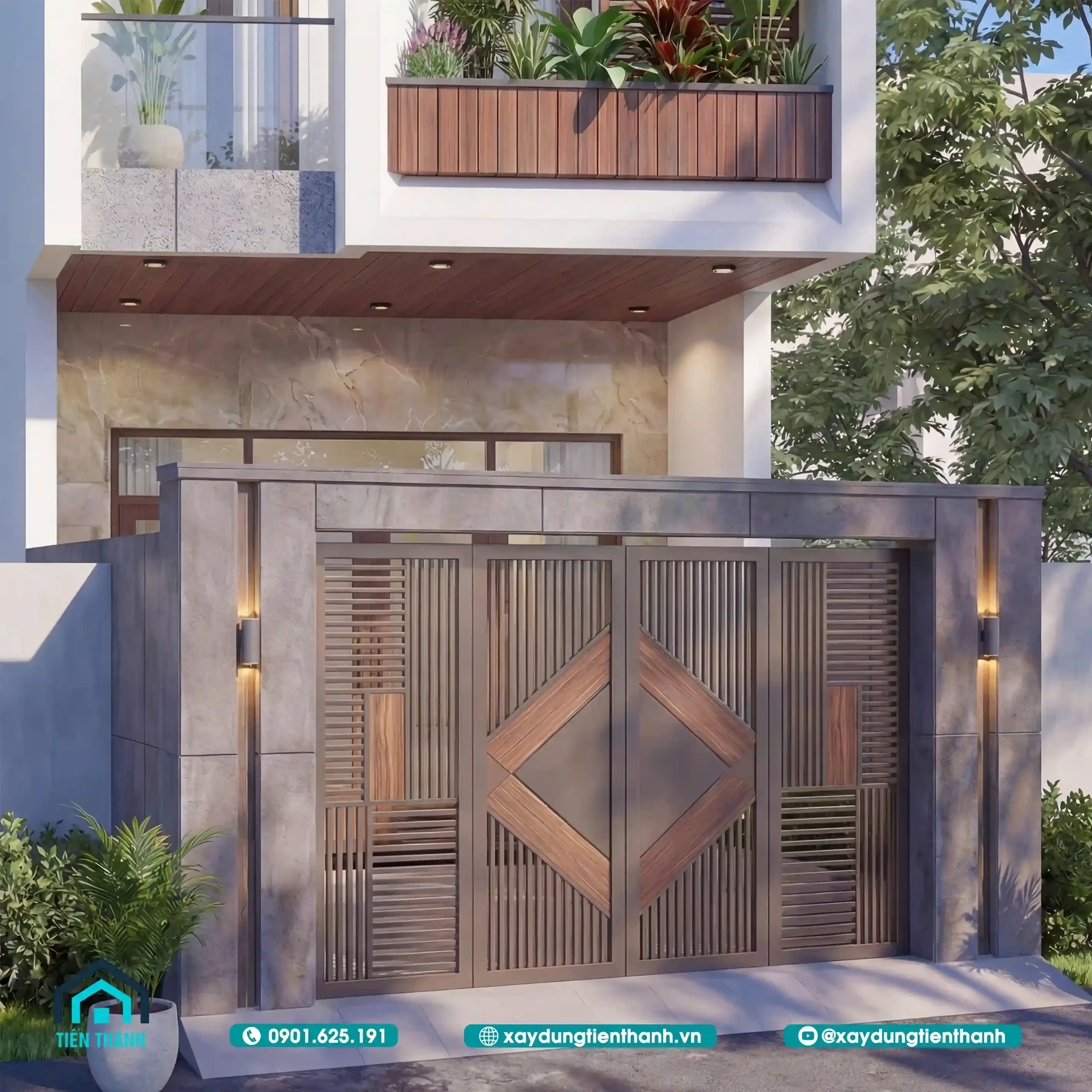 Mẫu Nhà 3 Tầng 4 Phòng Ngủ 5x20 Hiện Đại Hoàn Hảo nha 3 tang 4 phong ngu 5x20 8 scaled - Mẫu Nhà 3 Tầng 4 Phòng Ngủ 5x20 Hiện Đại Hoàn Hảo