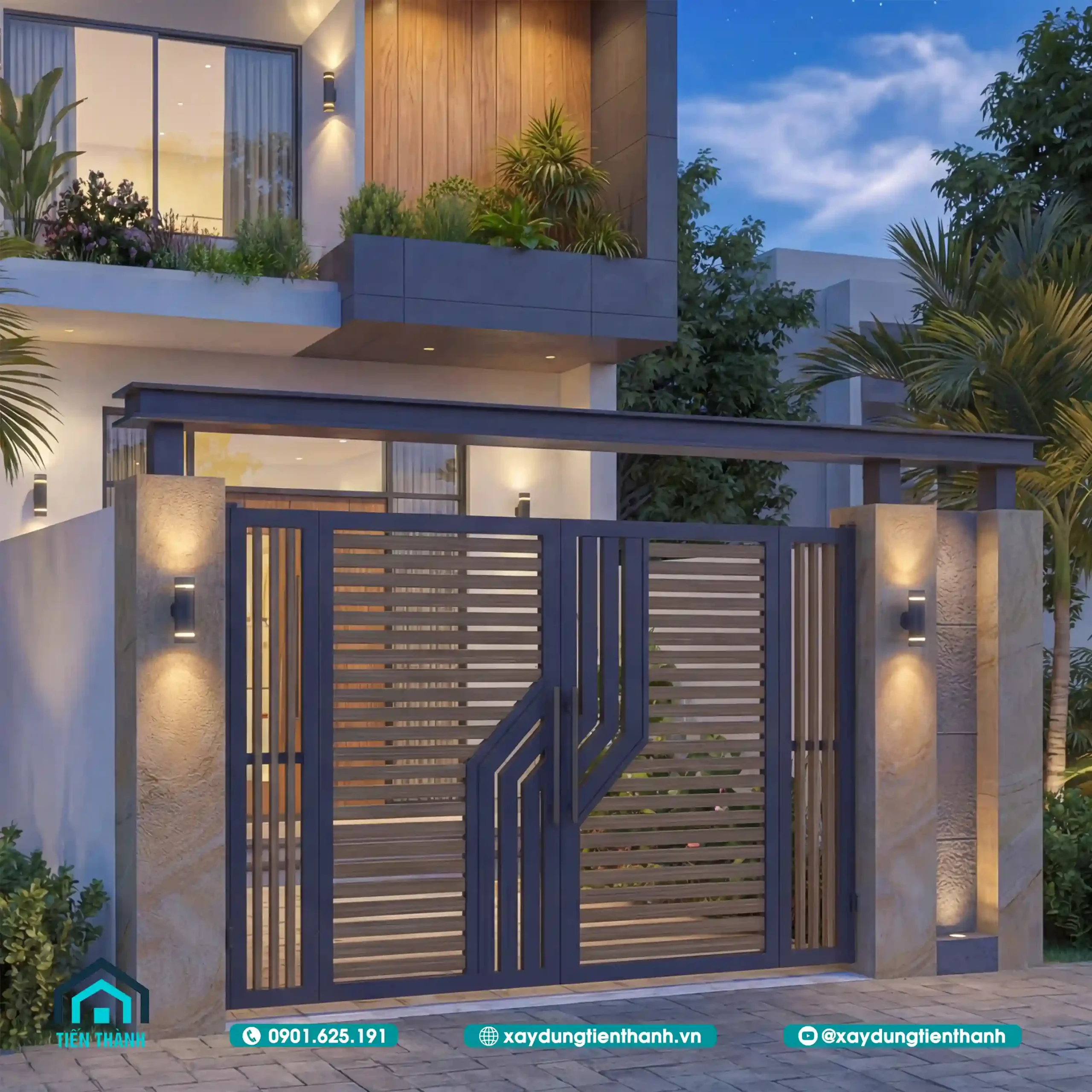 Mẫu Nhà 3 Tầng Có Gara Ô Tô Hiện Đại: Kiến Trúc Tối Ưu nha 3 tang co gara o to 12 scaled - Mẫu Nhà 3 Tầng Có Gara Ô Tô Hiện Đại: Kiến Trúc Tối Ưu