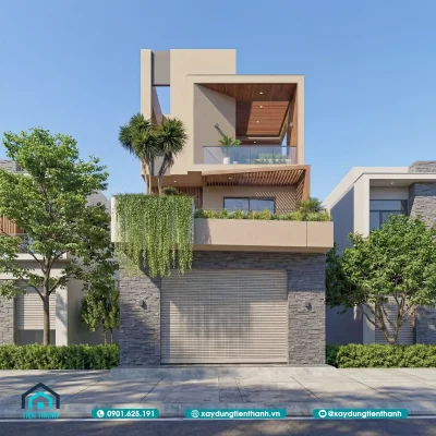 nha 3 tang dep hien dai 4 400x400 - Mẫu Nhà Vuông 3 Tầng Đẹp: Kiến Trúc Hiện Đại Và Tối Ưu