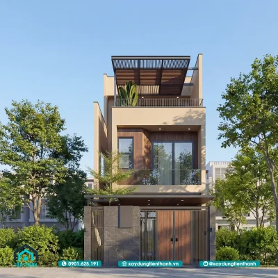 nha mat tien 6m 3 tang hien dai 4 400x400 - Mẫu Nhà Mặt Tiền 6m 3 tầng Hiện Đại: Giải Pháp Tối Ưu