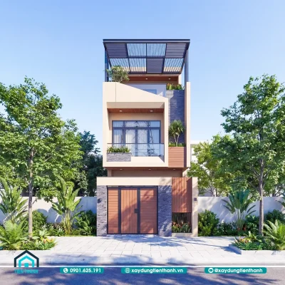 nha pho 3 tang mat tien 5m 3pn 4 400x400 - Nhà Phố 3 Tầng Mặt Tiền 5m 3PN Hiện Đại  Đẹp