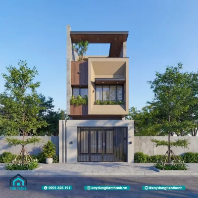 thiet ke nha 5x20 3 tang 4 400x400 - Thiết kế nhà 5x20 3 tầng: Giải pháp không gian sống hiện đại