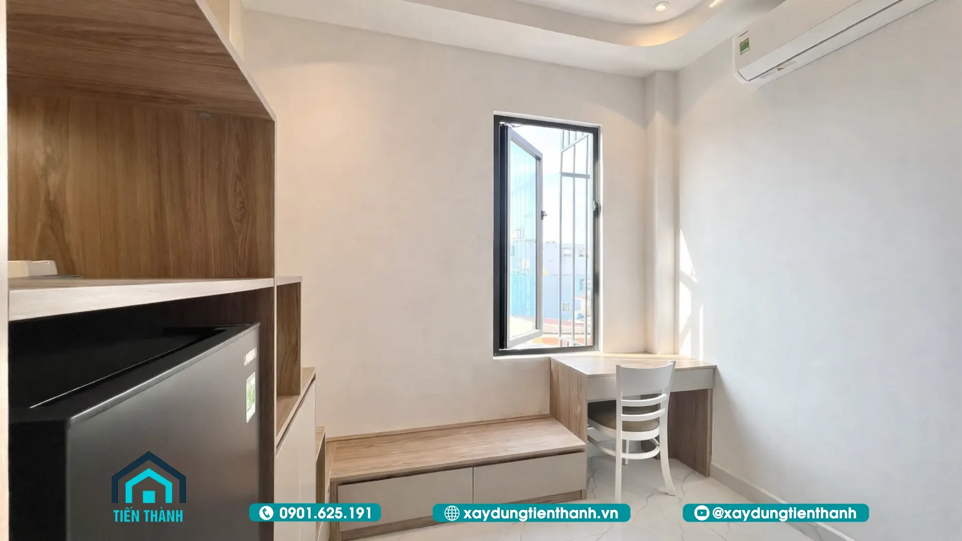 chi phi xay phong tro 16m2 2aa - Chi ph&iacute; x&acirc;y ph&ograve;ng trọ 16m2 thiết kế đẹp [RẺ TIẾT KIỆM]
