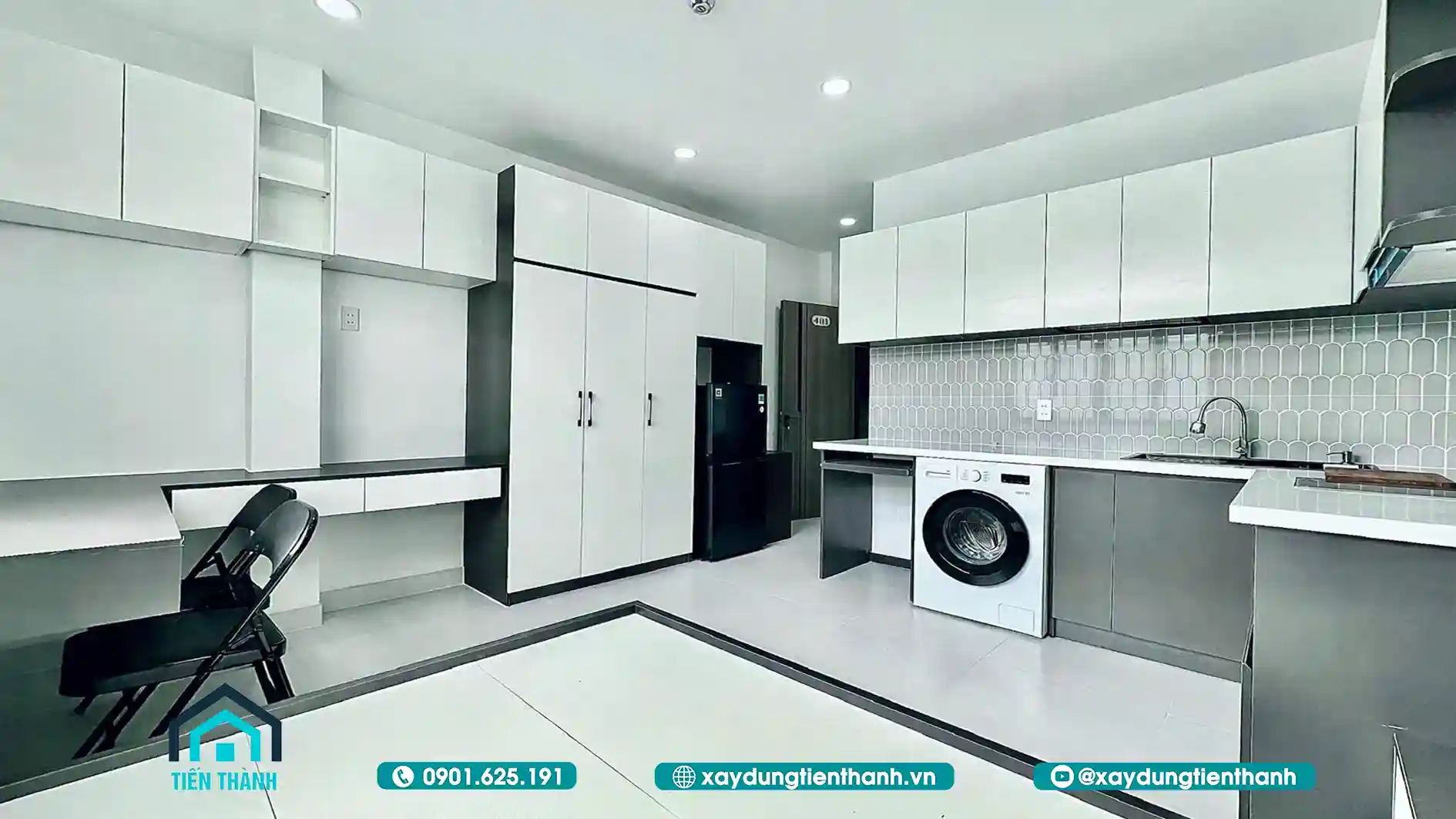 thiet ke phong tro 15m2 khong gac 4a - Thiết kế ph&ograve;ng trọ 15m2 kh&ocirc;ng g&aacute;c đẹp [TIẾT KIỆM NHẤT]