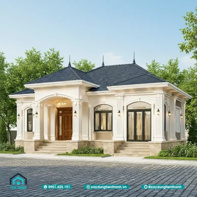 mau nha cap 4 nong thon 4 phong ngu 2 400x400 - Mẫu Nhà Cấp 4 Nông Thôn 4 Phòng Ngủ Đẹp Tiện Nghi Nhất
