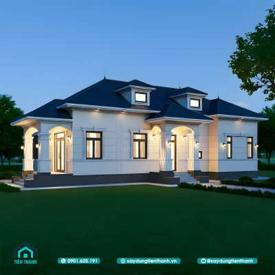 nha cap 4 co 4 phong ngu 1 phong tho 1a 400x400 - Nhà Cấp 4 Có 4 Phòng Ngủ 1 Phòng Thờ Đẹp Và Tiện Nghi