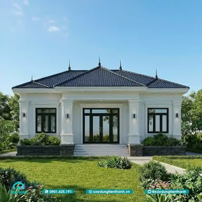 nha cap 4 mai nhat don gian 1 2 11zon 400x400 - Nhà Cấp 4 Mái Nhật Đơn Giản Đẹp Tinh Tế Phù Hợp