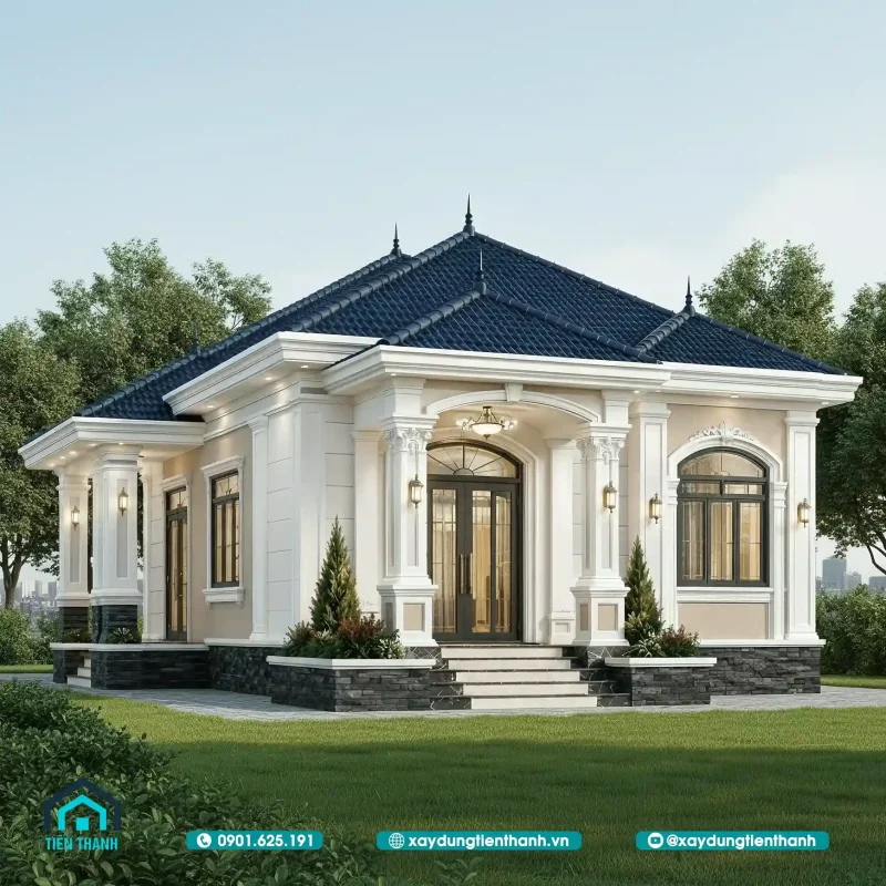 nha vuon cap 4 nong thon 1 800x800 - Nh&agrave; Cấp 4 T&acirc;n Cổ Điển M&aacute;i Nhật Sang Trọng Cho Gia Đ&igrave;nh Việt