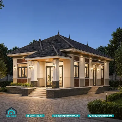 mau nha cap 4 nong thon 3 phong ngu gia re 0 400x400 - Nhà Cấp 4 Nông Thôn 3 Phòng Ngủ Giá Rẻ Đẹp